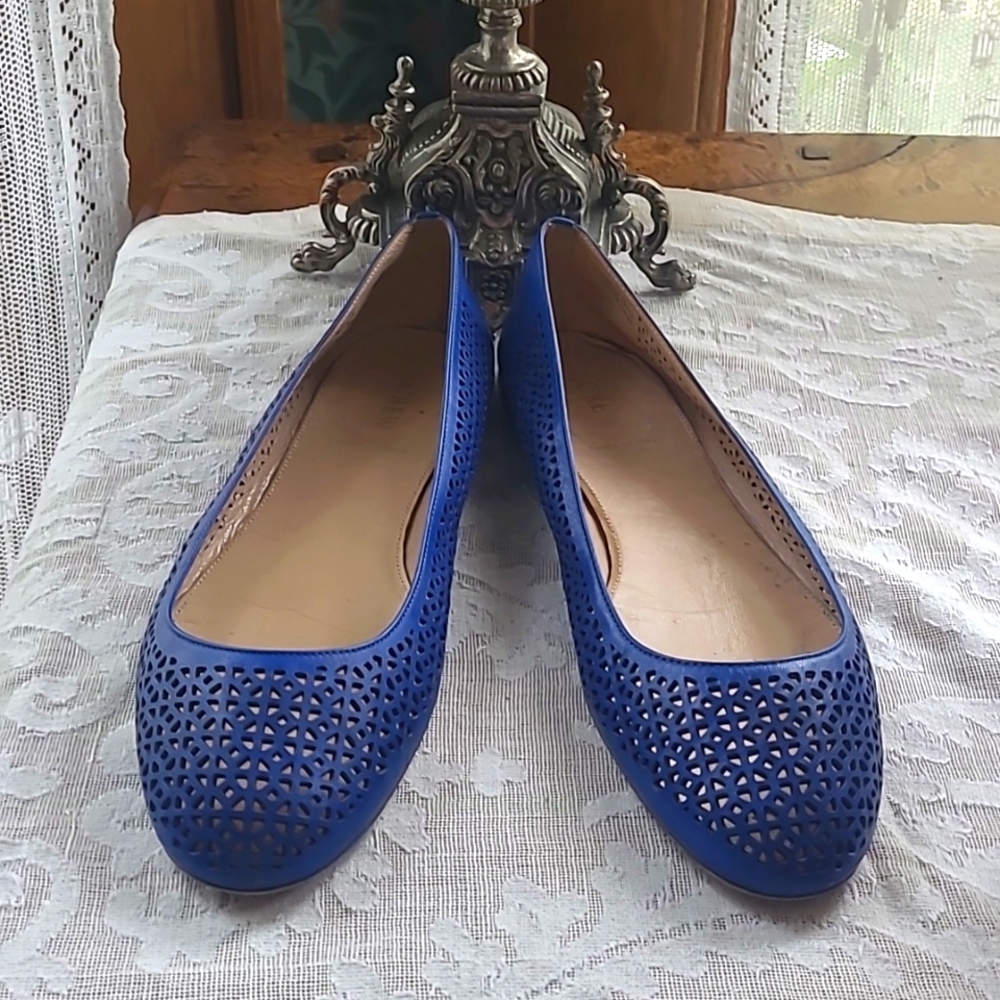 J.Crew all leather Italian flats sz 10